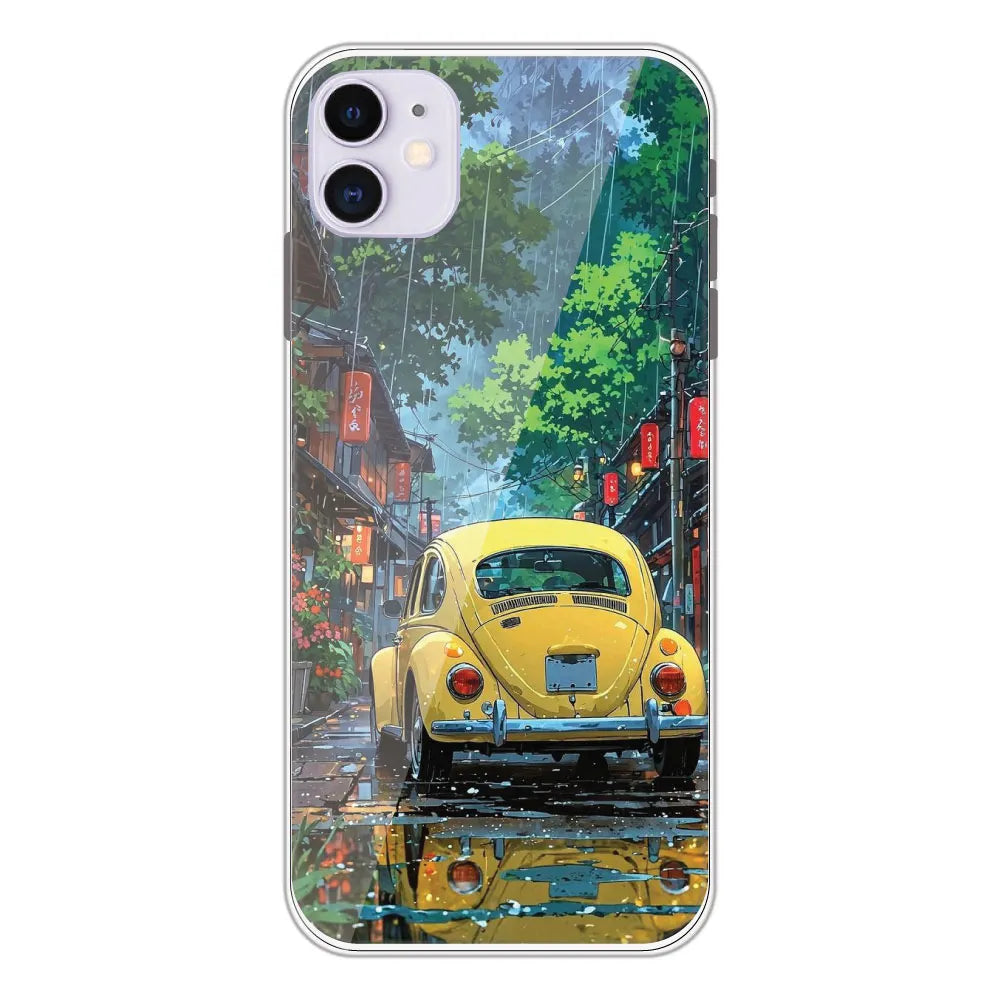 Yellow Bettle - Printed Silicone Case For Apple iPhone 11