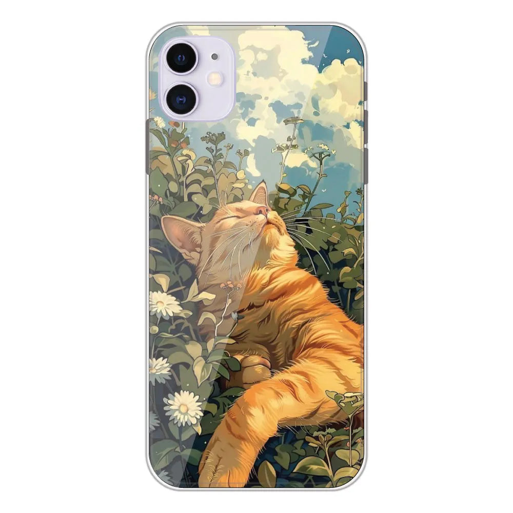 Garfield Sleeping - Printed Silicone Case For Apple iPhone 11