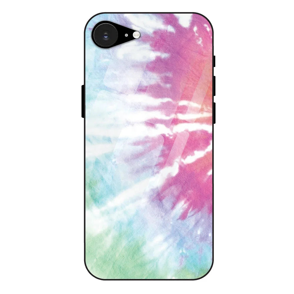 3 Color Splash Tie Dye - Glass Case For Apple iPhone 16e