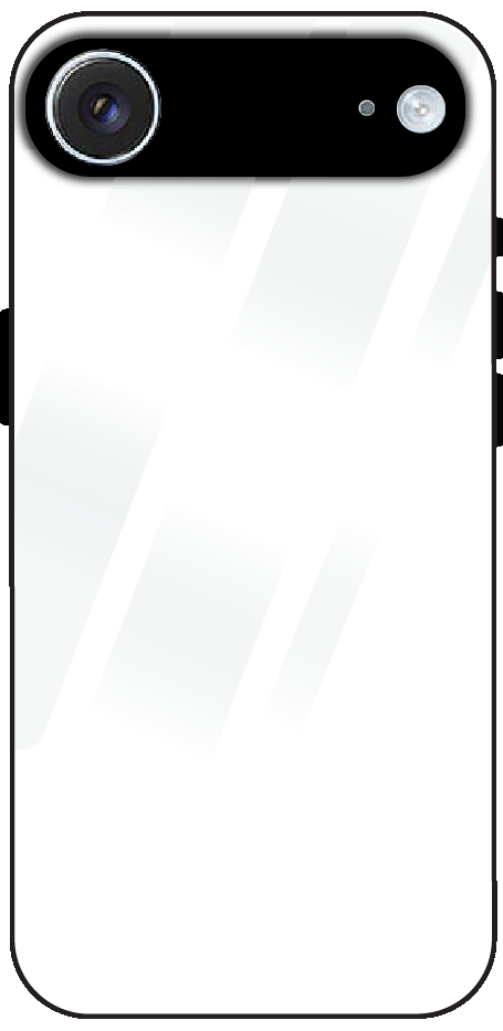 iPhone Air back cover mockup - customisable tempered glass case
