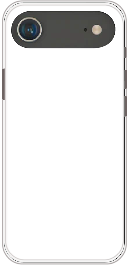 iPhone Air back cover mockup - customisable soft silicone case