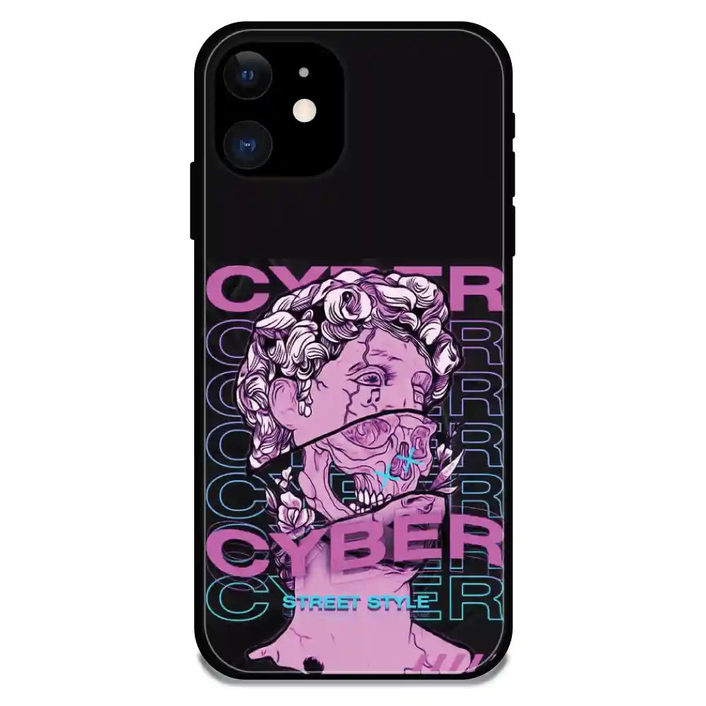 'Cyber Street Style - Glossy Metal Silicone Case For Apple iPhone 11
