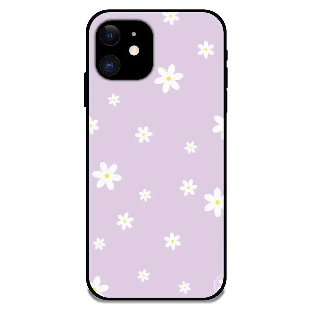 'Lilies - Glossy Metal Silicone Case For Apple iPhone 11