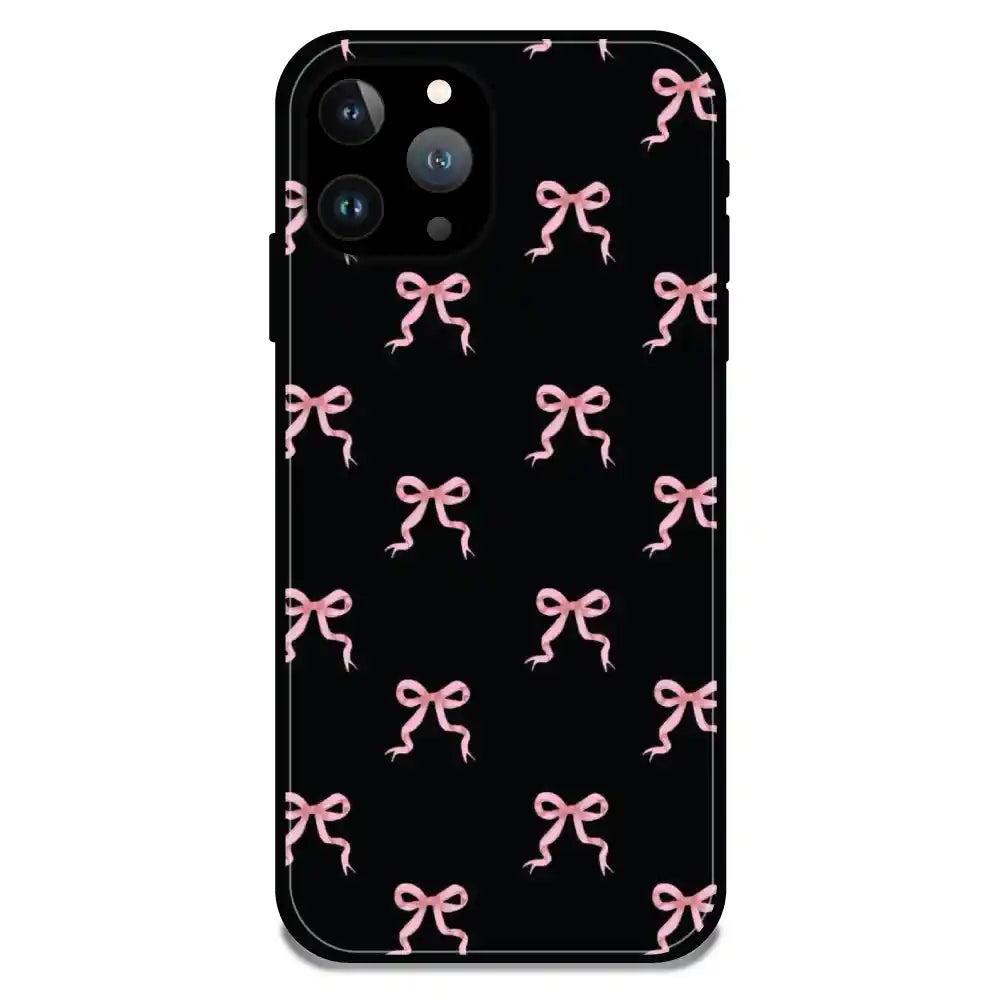 'Bow Family - Glossy Metal Silicone Case For Apple iPhone 11 Pro