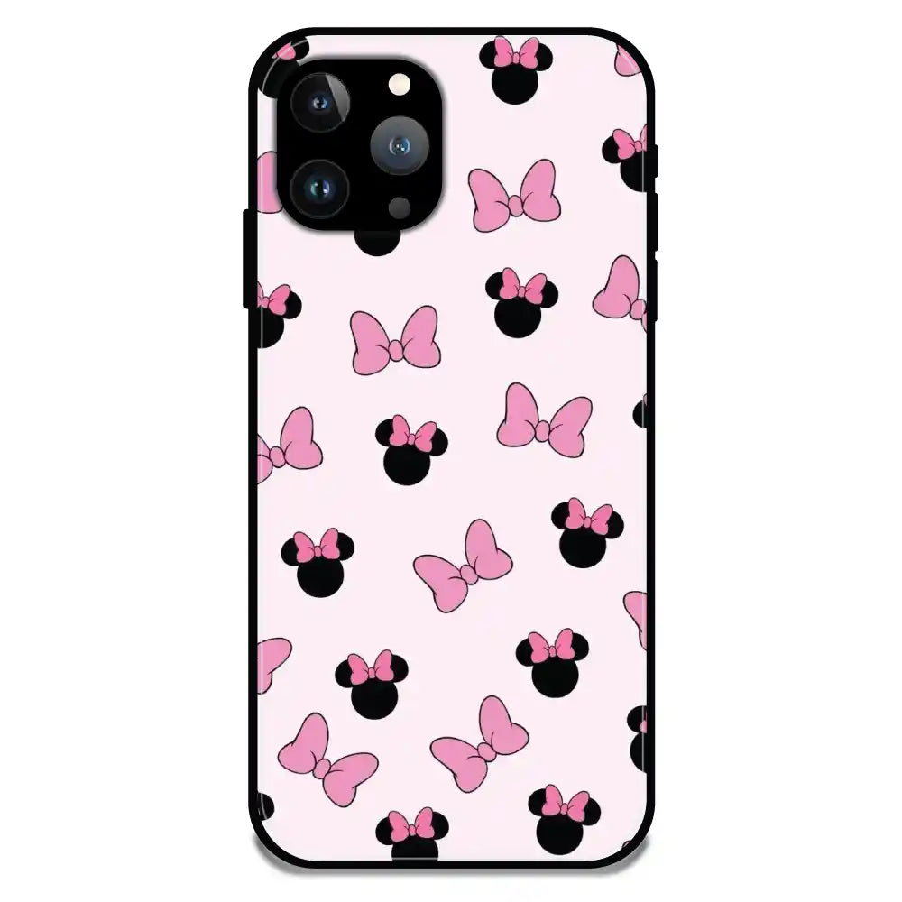 'Bow Tie - Glossy Metal Silicone Case For Apple iPhone 11 Pro