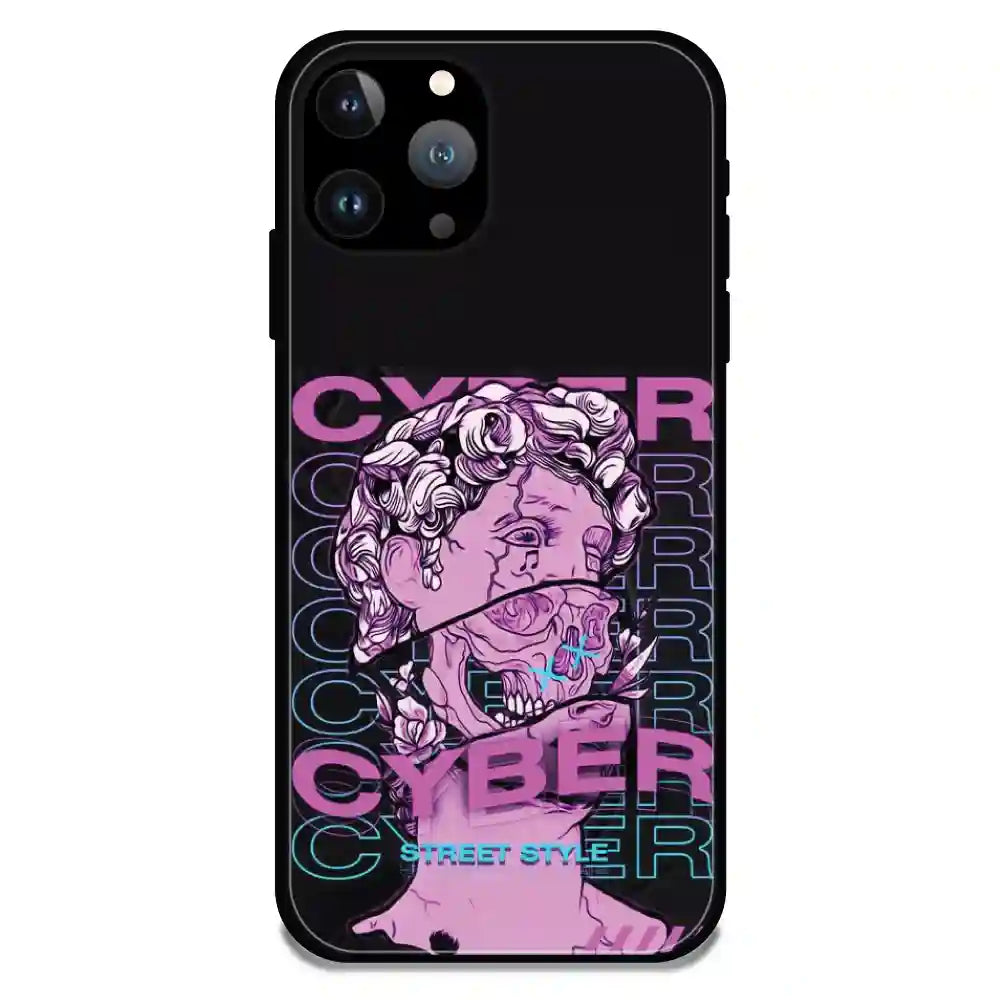Cyber Street Style - Glossy Metal Silicone Case For Apple iPhone Models