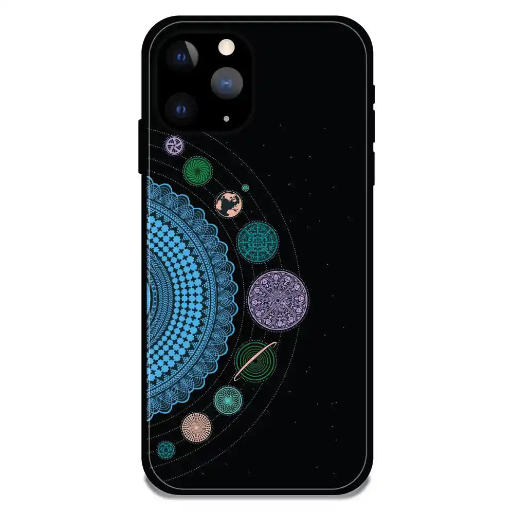'Saturn Pattern - Glossy Metal Silicone Case For Apple iPhone 11 Pro