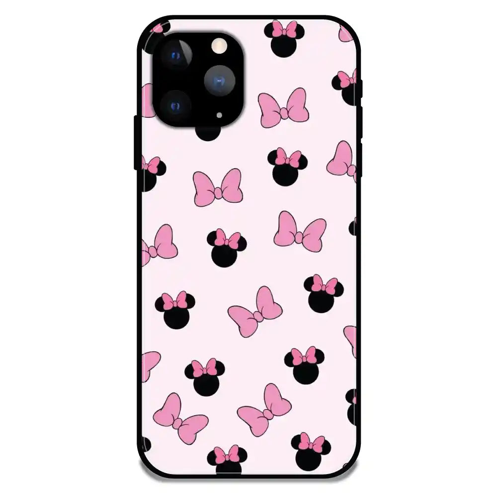 'Bow Tie - Glossy Metal Silicone Case For Apple iPhone 11 Pro Max