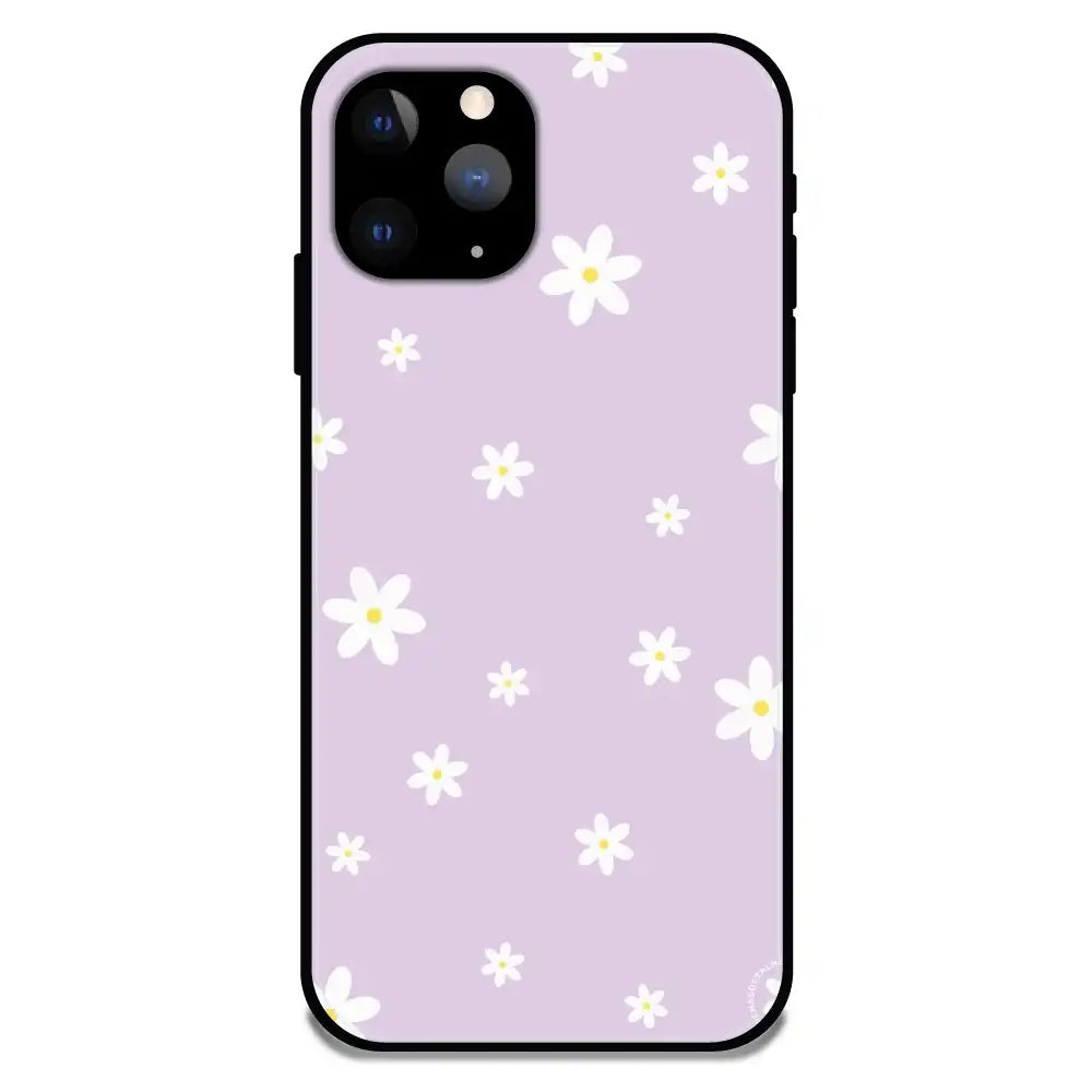 'Lilies - Glossy Metal Silicone Case For Apple iPhone 11 Pro Max