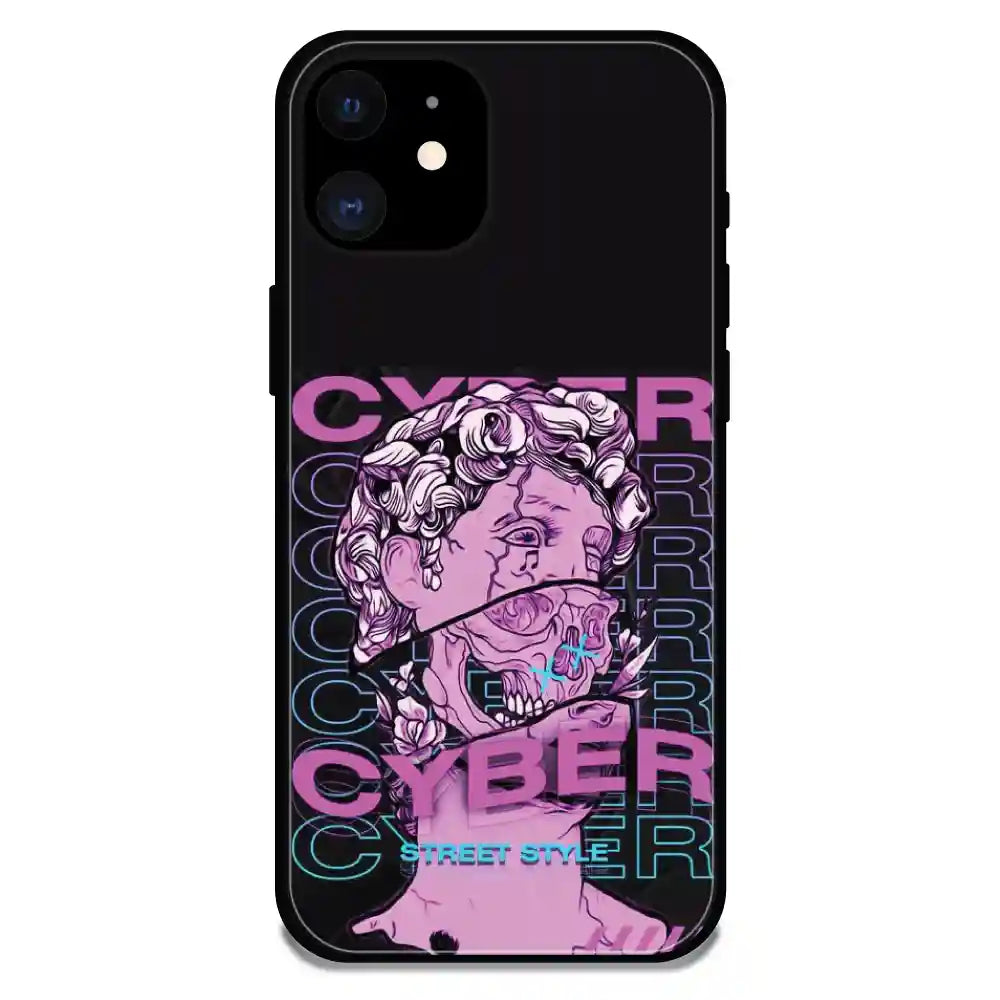 'Cyber Street Style - Glossy Metal Silicone Case For Apple iPhone 12