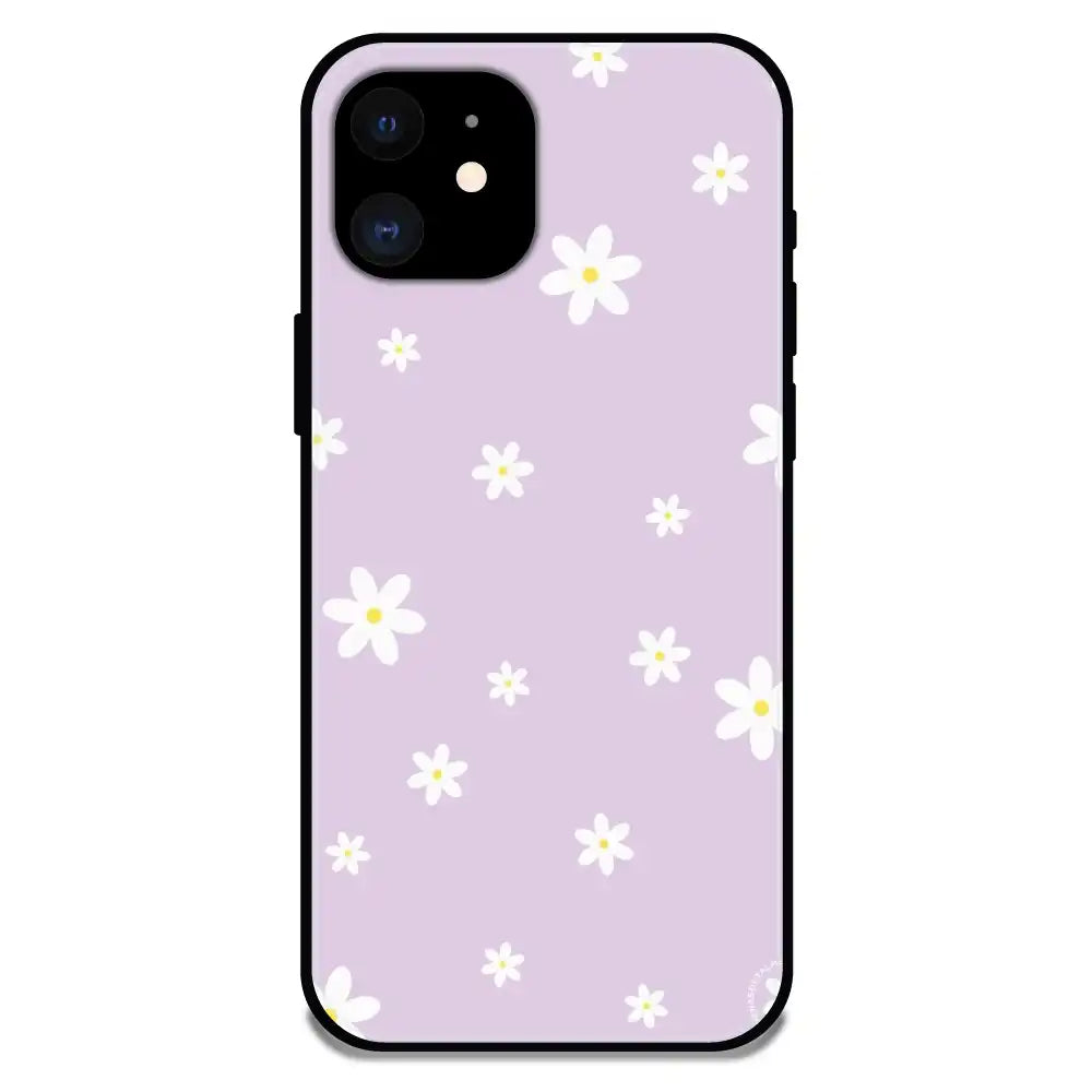 'Lilies - Glossy Metal Silicone Case For Apple iPhone 12 Mini