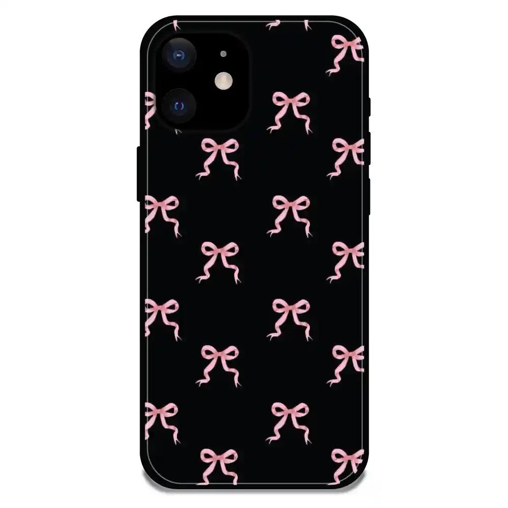 'Bow Family - Glossy Metal Silicone Case For Apple iPhone 12 Mini