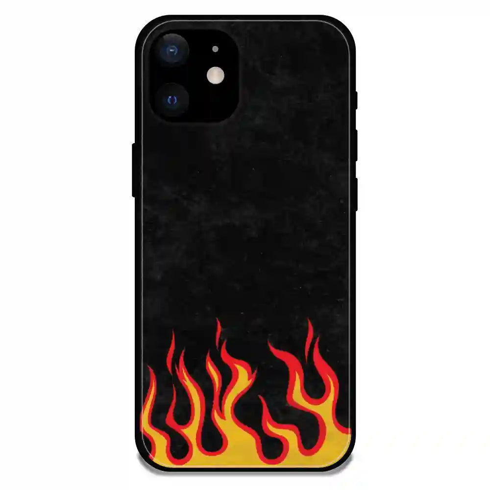 'Low Flames - Glossy Metal Silicone Case For Apple iPhone 12 Mini