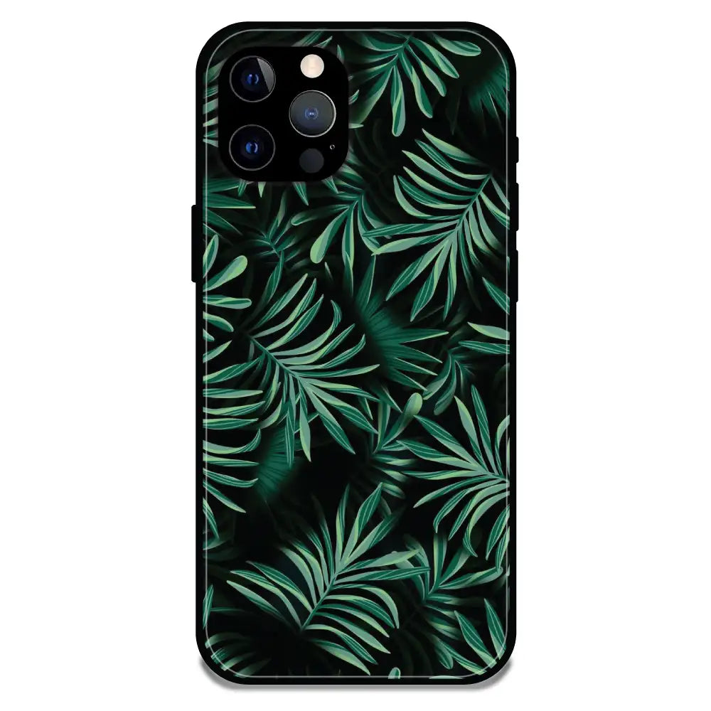 'Ferns - Glossy Metal Silicone Case For Apple iPhone 12 Pro