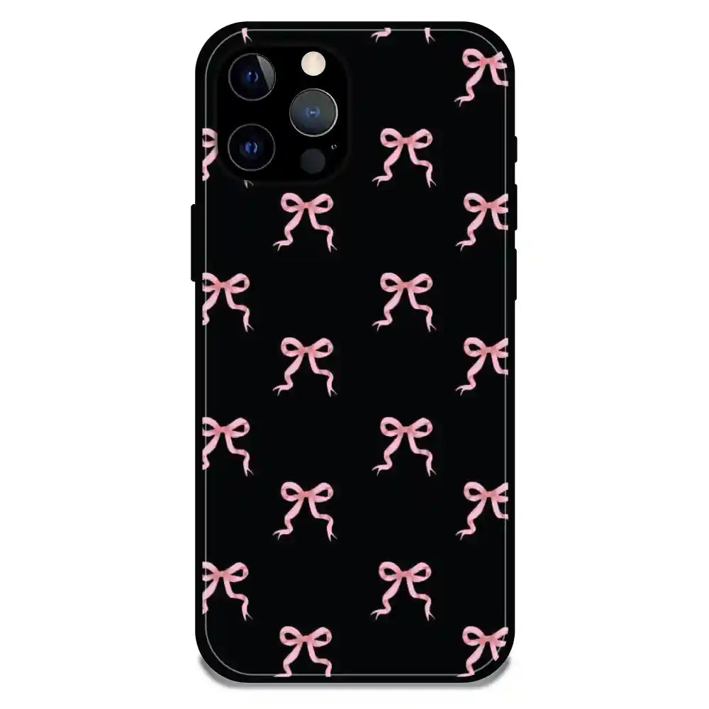 'Bow Family - Glossy Metal Silicone Case For Apple iPhone 12 Pro