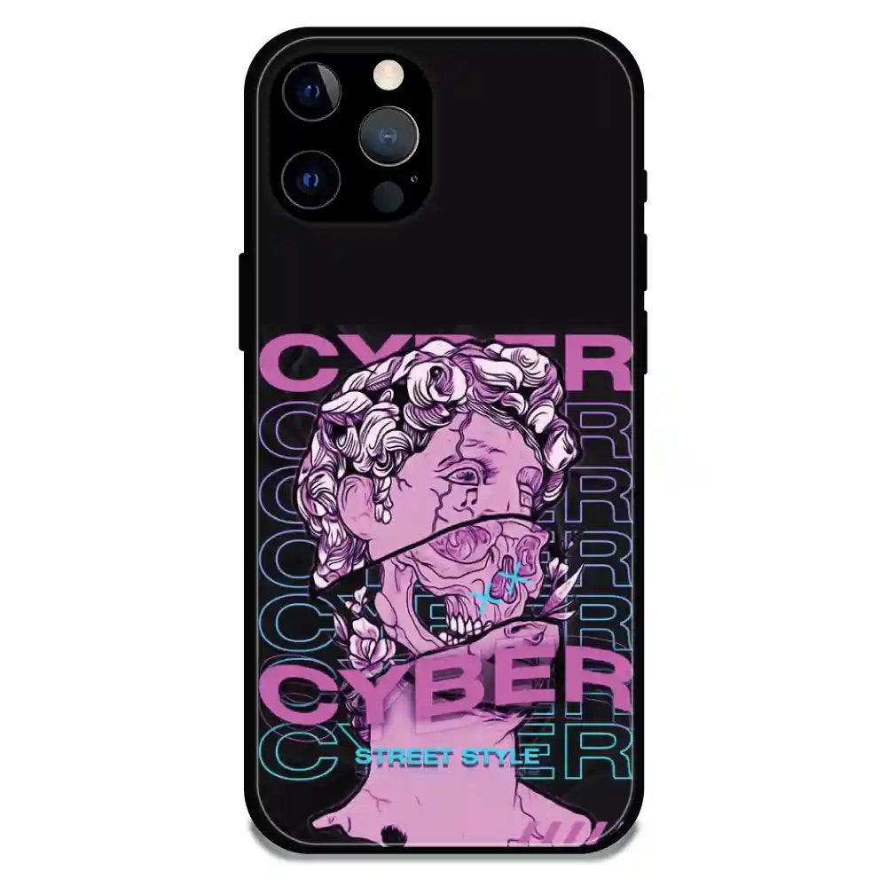 Cyber Street Style - Glossy Metal Silicone Case For Apple iPhone Models