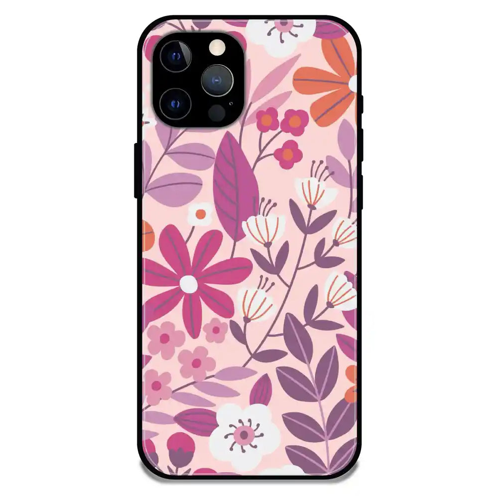 'Garden Art - Glossy Metal Silicone Case For Apple iPhone 12 Pro Max