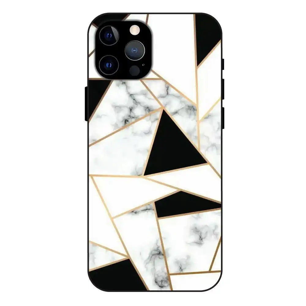 Modern Marble Geometric - Glass Case for Apple iPhone 12 Pro Max