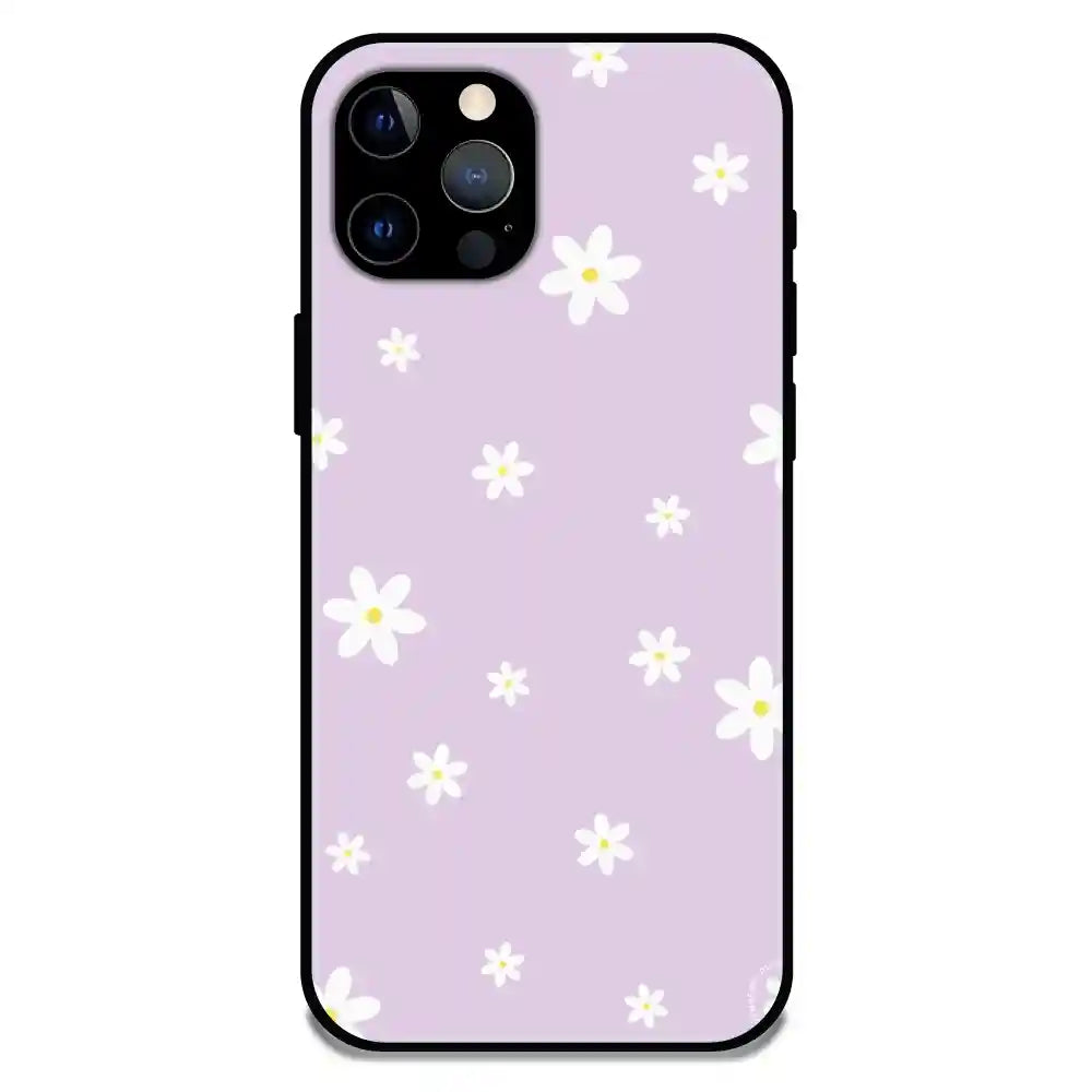 'Lilies - Glossy Metal Silicone Case For Apple iPhone 12 Pro Max