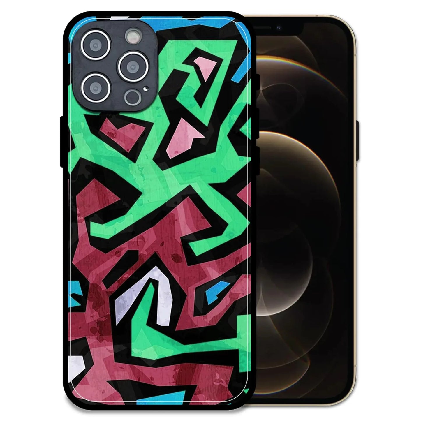 'Wild And Wacky - Glossy Metal Silicone Case For Apple iPhone 12 Pro Max