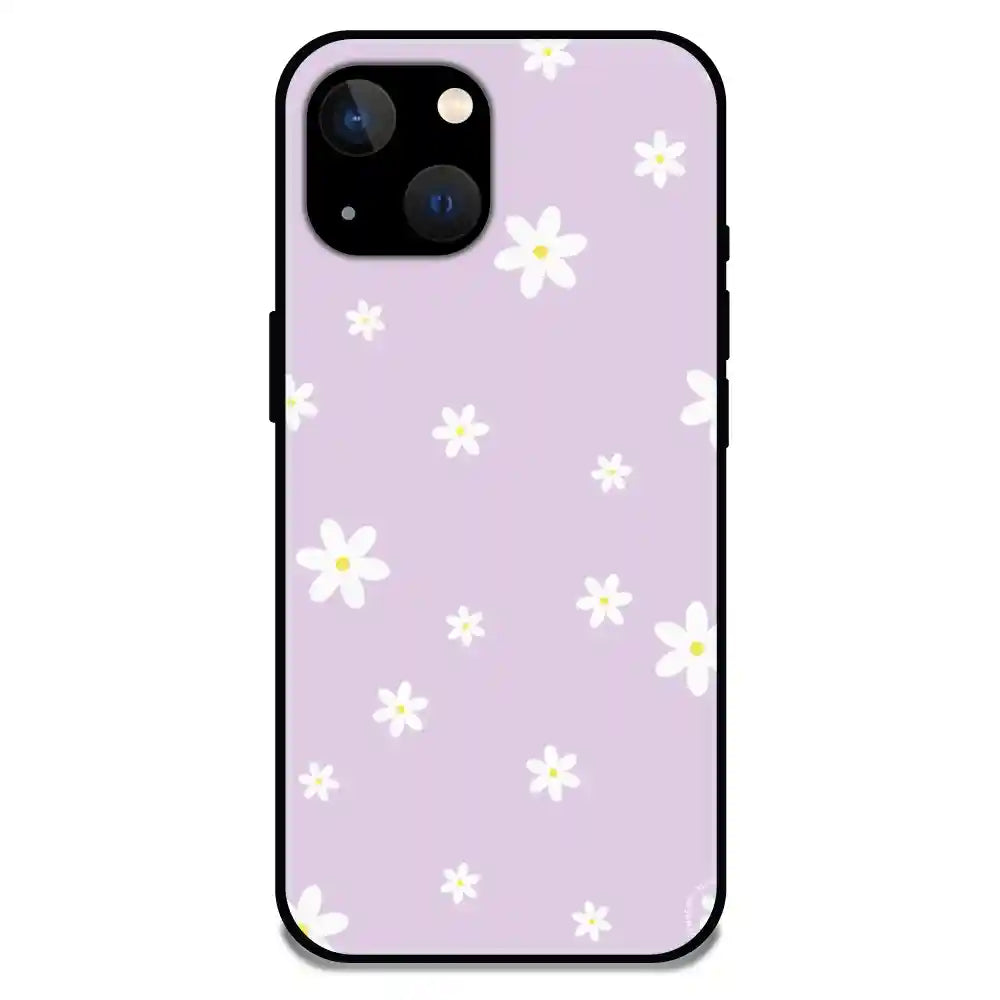 Lilies - Glossy Metal Silicone Case For Apple iPhone 13 Mini