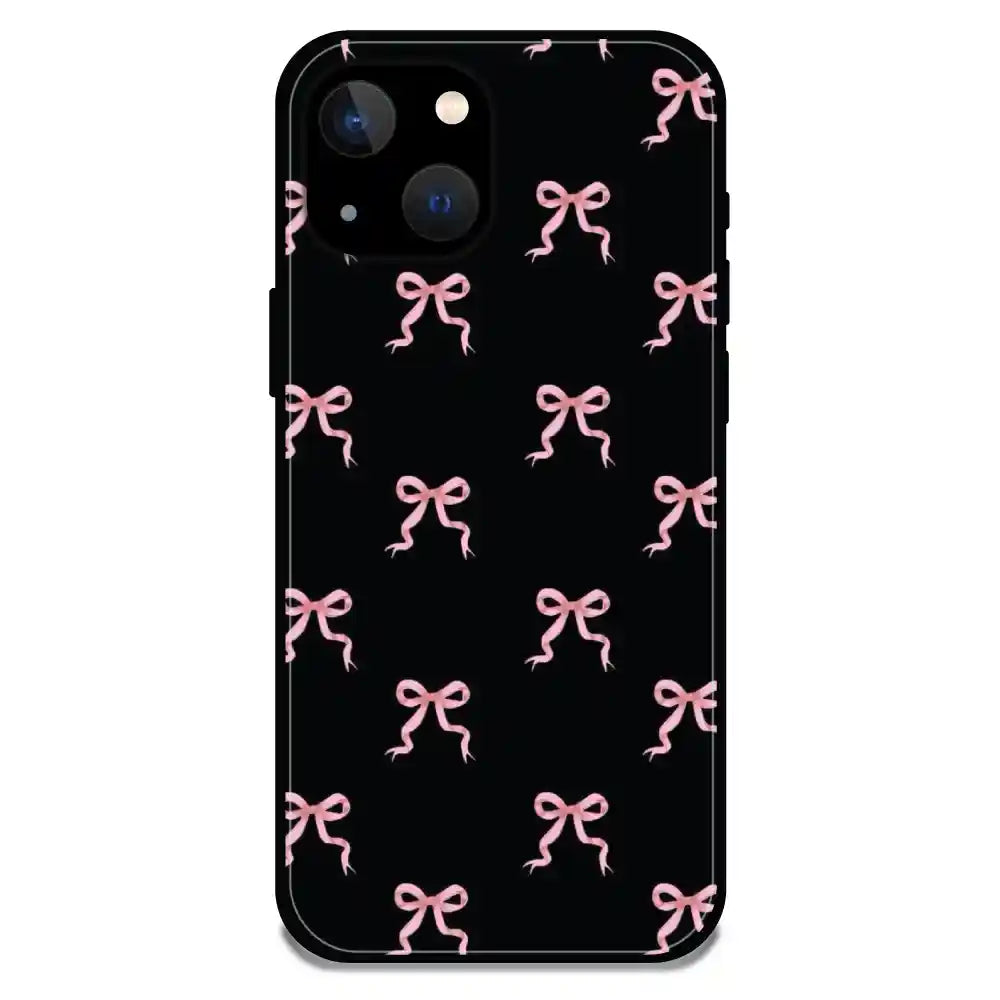 'Bow Family - Glossy Metal Silicone Case For Apple iPhone 13