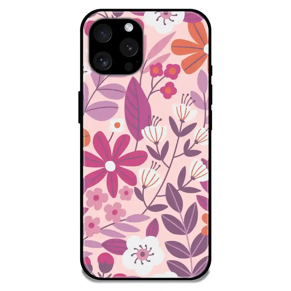 'Garden Art - Glossy Metal Silicone Case For Apple iPhone 13 Pro