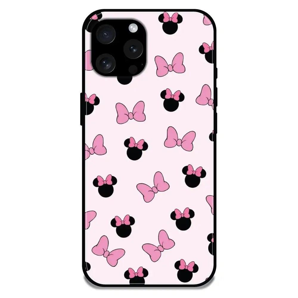 'Bow Tie - Glossy Metal Silicone Case For Apple iPhone 13 Pro