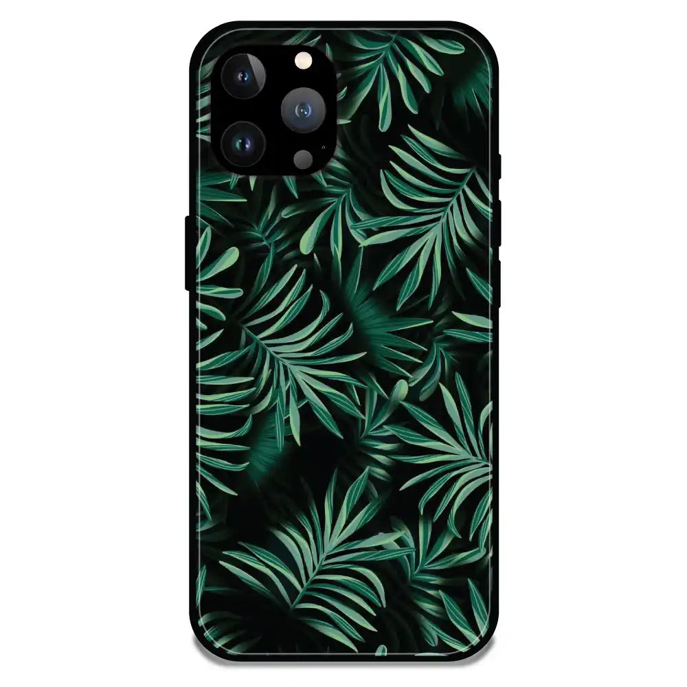 'Ferns - Glossy Metal Silicone Case For Apple iPhone 13 Pro Max