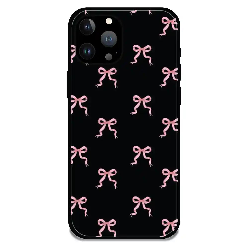 'Bow Family - Glossy Metal Silicone Case For Apple iPhone 13 Pro Max