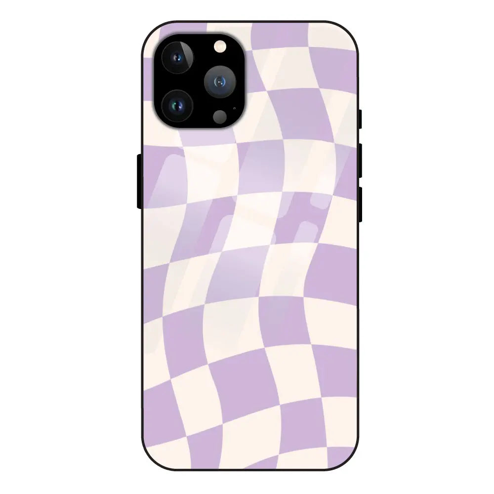 'Twisted Chessboard - Glass Case For Apple iPhone 13 Pro Max