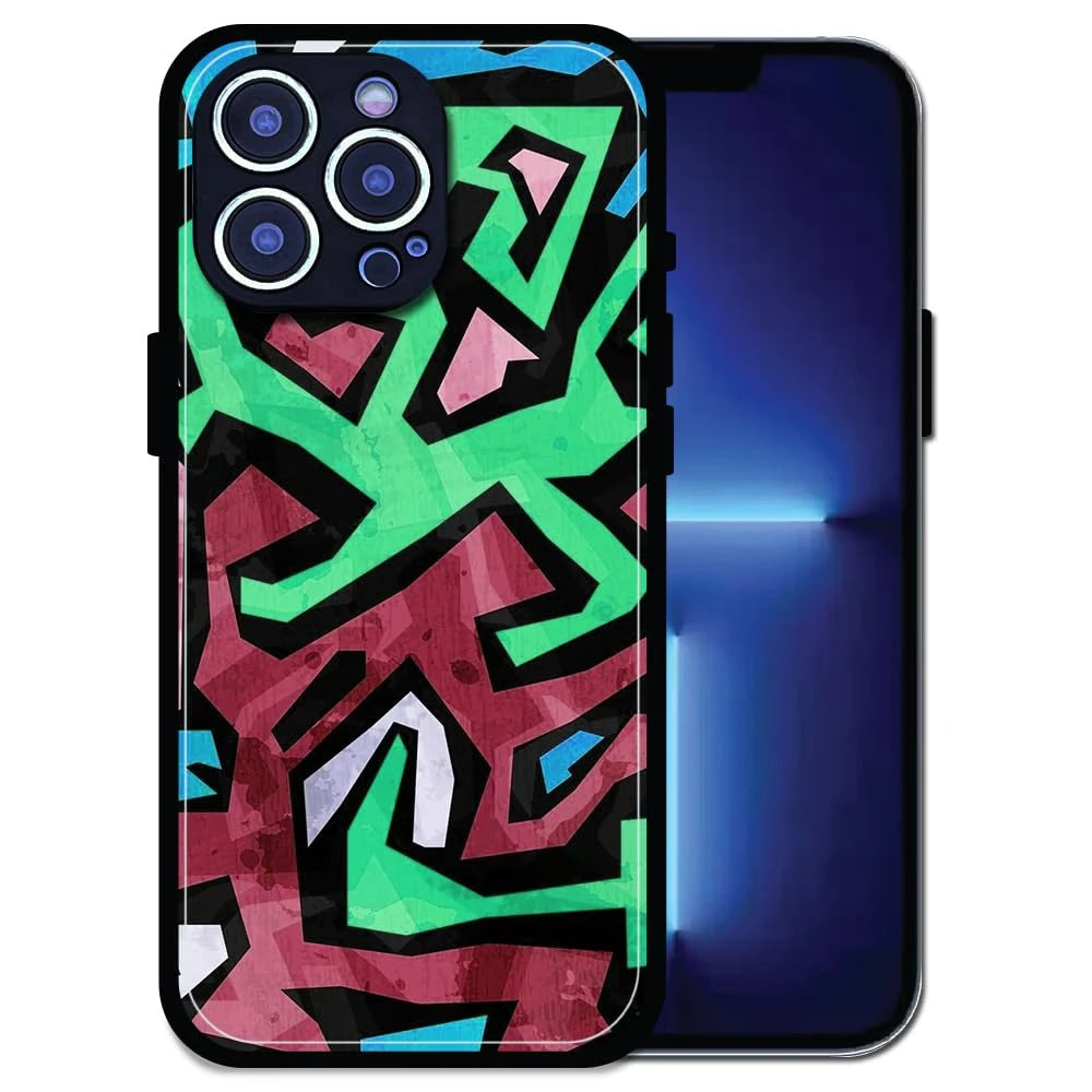 'Wild And Wacky - Glossy Metal Silicone Case For Apple iPhone 13 Pro Max