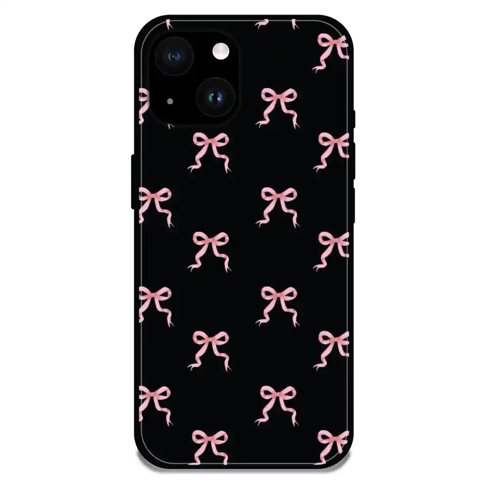 'Bow Family - Glossy Metal Silicone Case For Apple iPhone 14
