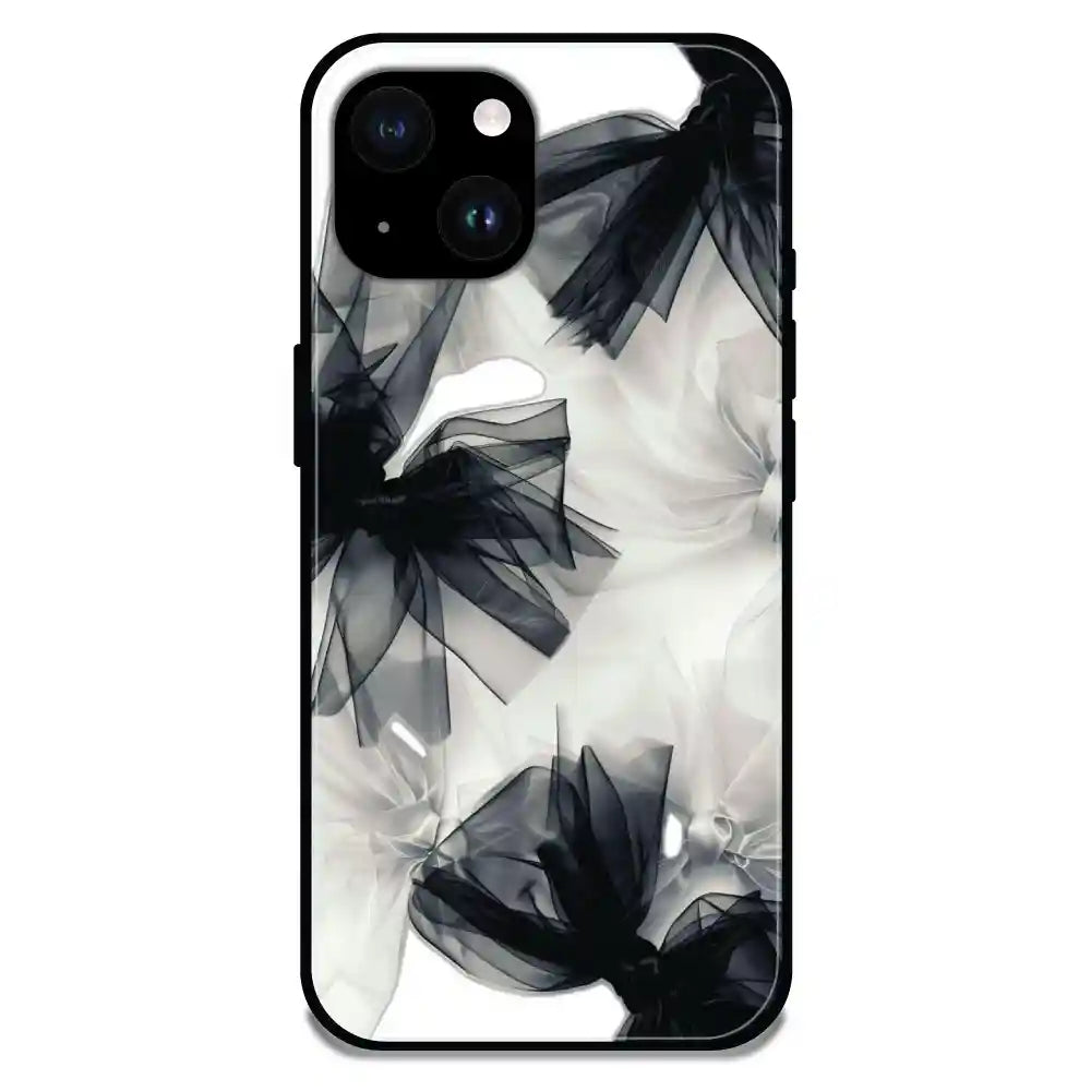 'Satin Bows - Glossy Metal Silicone Case For Apple iPhone 14 Plus