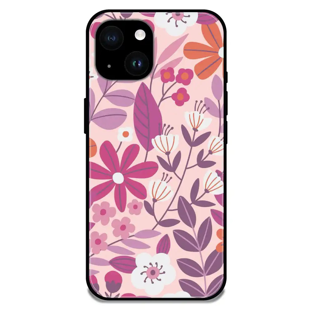 'Garden Art - Glossy Metal Silicone Case For Apple iPhone 14 Plus