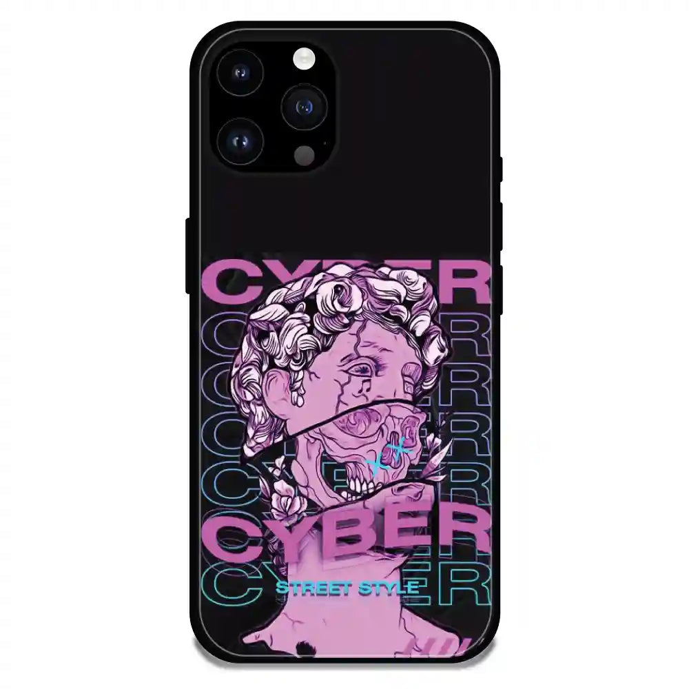 Cyber Street Style - Glossy Metal Silicone Case For Apple iPhone Models