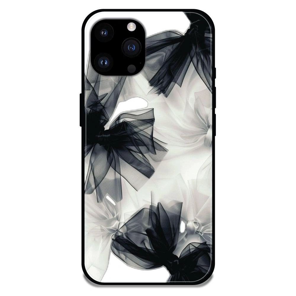 'Satin Bows - Glossy Metal Silicone Case For Apple iPhone 14 Pro Max