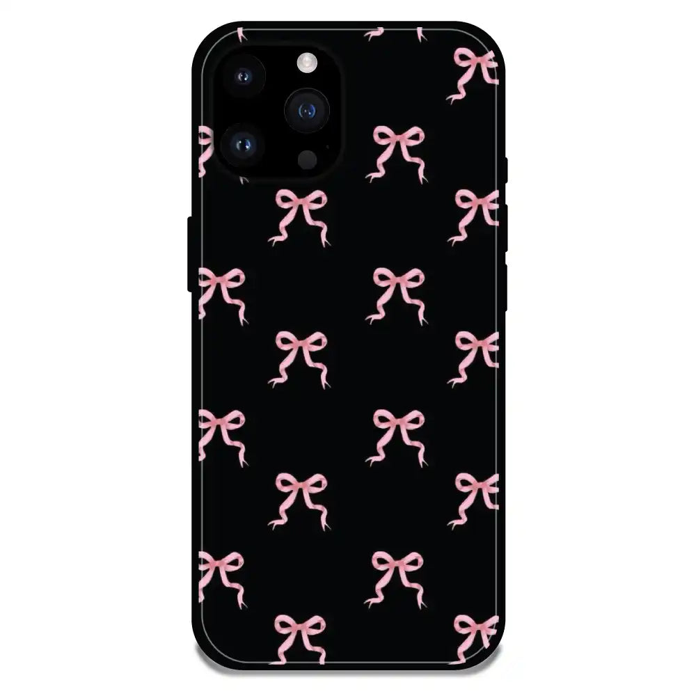 'Bow Family - Glossy Metal Silicone Case For Apple iPhone 14 Pro Max