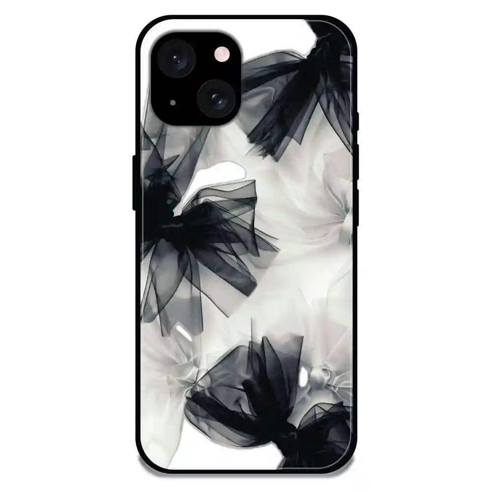 'Satin Bows - Glossy Metal Silicone Case For Apple iPhone 15
