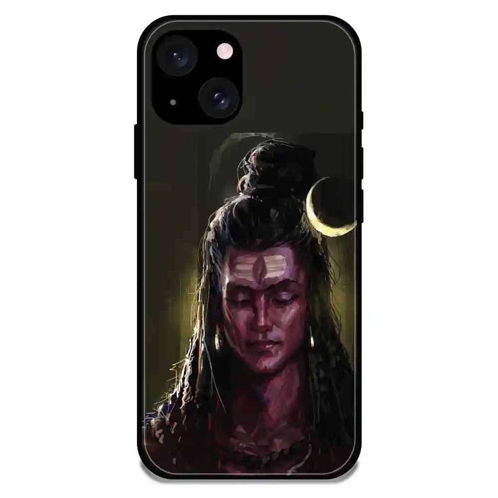 'Lord Shiva - Glossy Metal Silicone Case For Apple iPhone 15