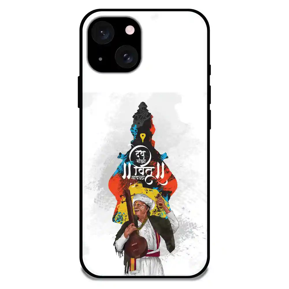 'Lord Vitthal - Glossy Metal Silicone Case For Apple iPhone 15