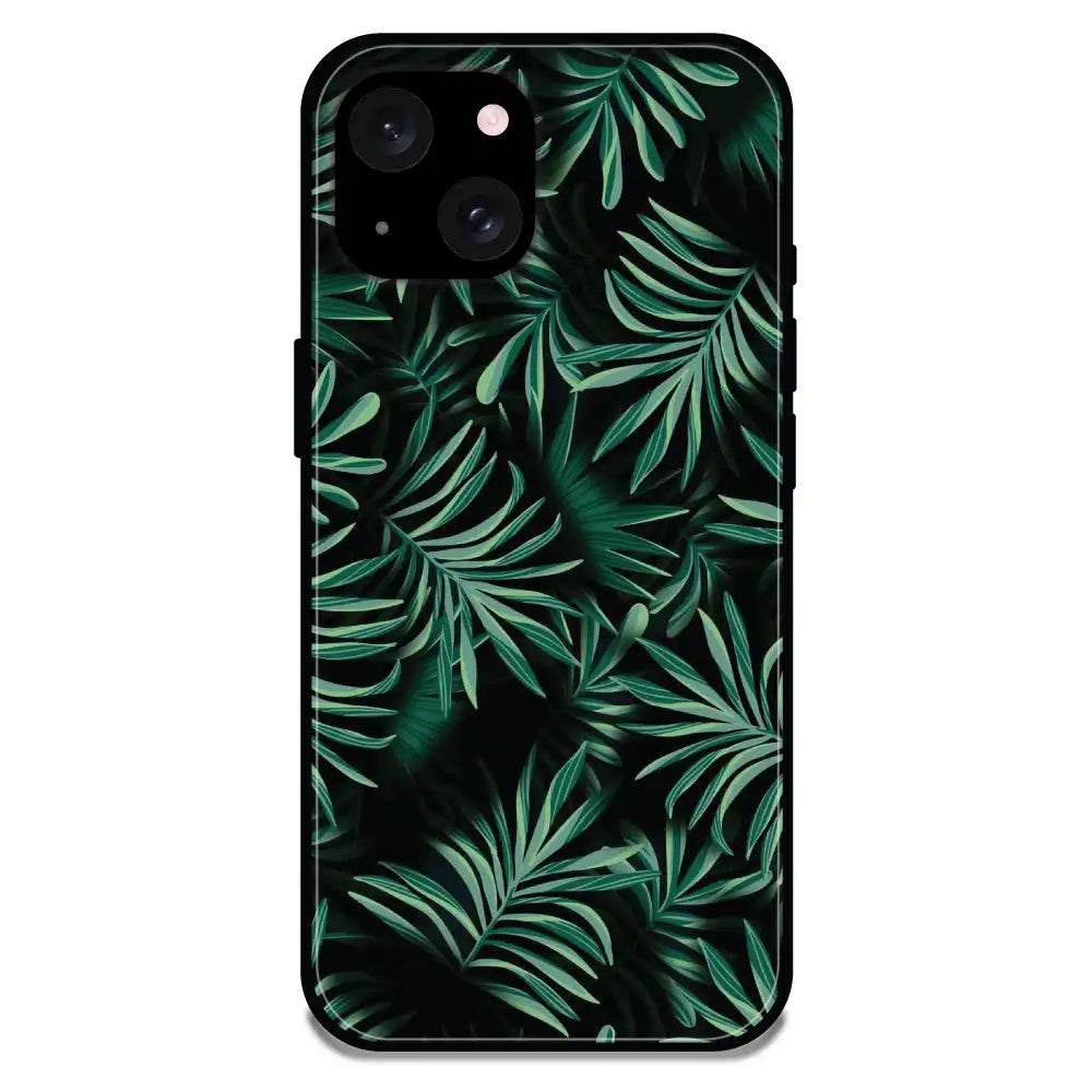'Ferns - Glossy Metal Silicone Case For Apple iPhone 15 Plus