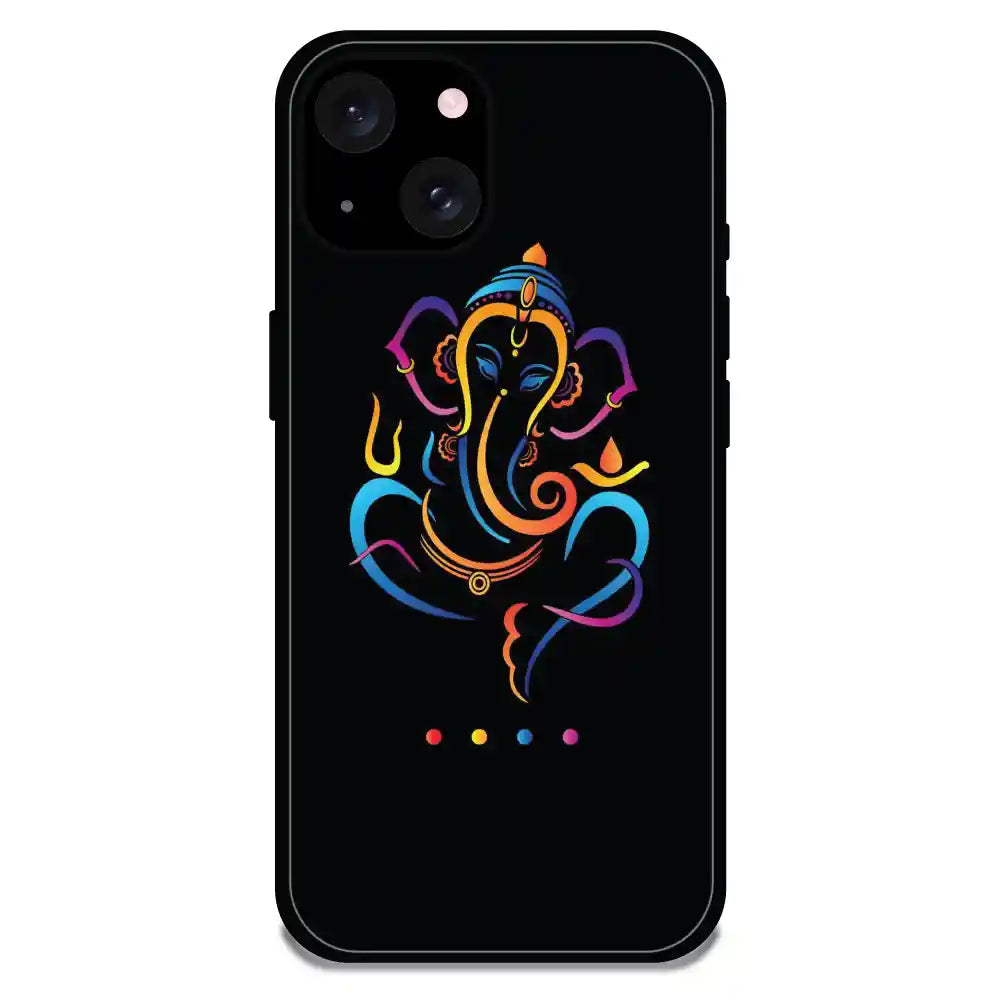 Lord Ganapati - Glossy Metal Silicone Case For Apple iPhone Models