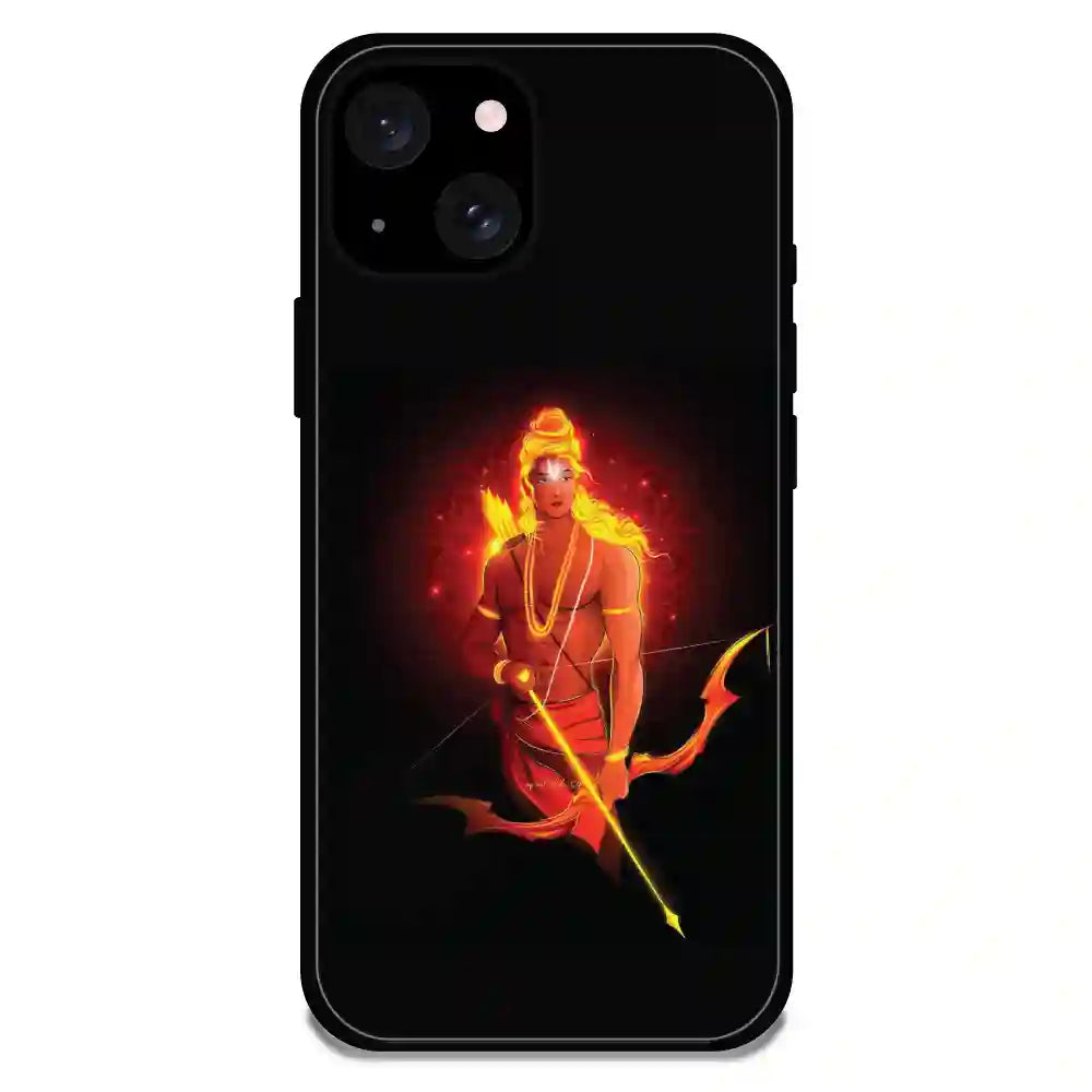 'Lord Rama - Glossy Metal Silicone Case For Apple iPhone 15 Plus