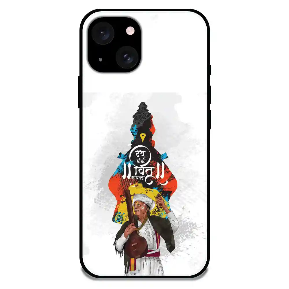 'Lord Vitthal - Glossy Metal Silicone Case For Apple iPhone 15 plus