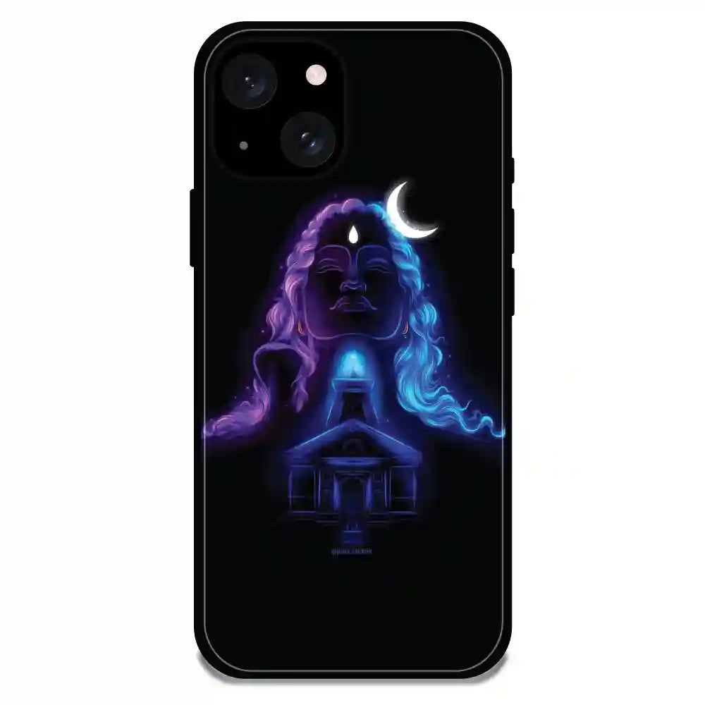 'Mahadev - Glossy Metal Silicone Case For Apple iPhone 15 Plus
