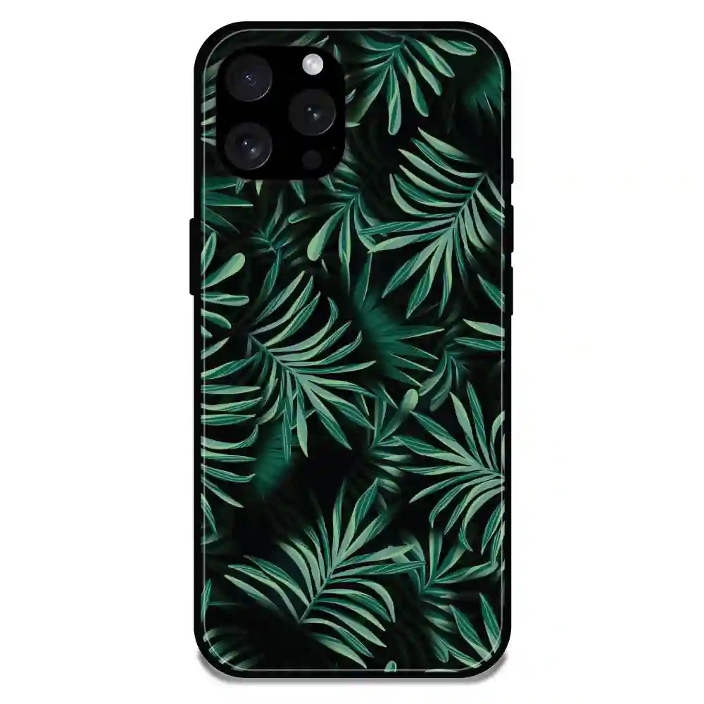 'Ferns - Glossy Metal Silicone Case For Apple iPhone 15 Pro