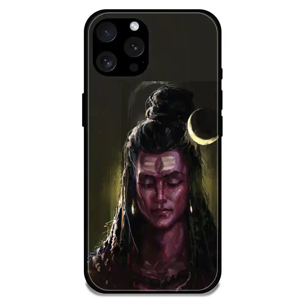 'Lord Shiva - Glossy Metal Silicone Case For Apple iPhone 15 Pro