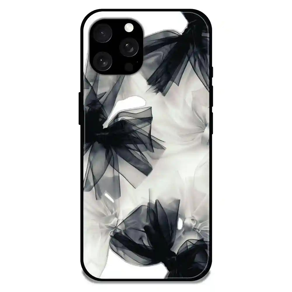 'Satin Bows - Glossy Metal Silicone Case For Apple iPhone 15 Pro Max