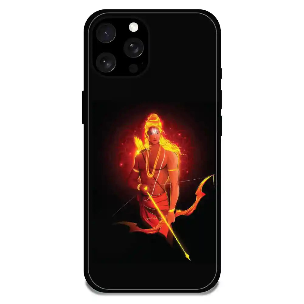 'Lord Rama - Glossy Metal Silicone Case For Apple iPhone 15 Pro Max